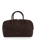 MARRONE | Borsa a mano in suede GEMMA Large