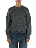 GRIGIO SCURO | Felpa girocollo con strass MONACI