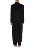BLU SCURO | Cappotto lungo VERICI in misto lana e cashmere