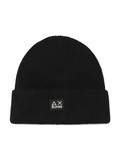 NERO | Cappello a costine in misto lana merino