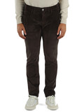 MARRONE | Pantaloni chino BOBBY slim in velluto a coste