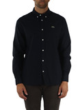 Dunkelblau | Regular Fit Button-Down Hemd aus Baumwolle