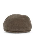 MARRONE | Coppola in misto lana con patch logo