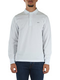 BIANCO | Polo manica lunga in cotone piquet