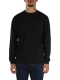 NERO | T-shirt manica lunga in cotone piquet