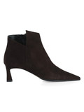 MARRONE | Stivaletto tacco medio in suede