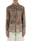 TORTORA | Camicia in creponne stampa paisley
