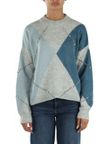 AZZURRO | Maglia in misto lana e alpaca con pietre applicate