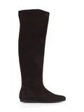 MARRONE | Stivali cuissard in suede