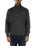 GRIGIO | Maglia collo a zip classic fit in lana