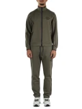 VERDE MILITARE | Tuta sportiva regular fit in misto viscosa