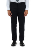 BLU SCURO | Pantalone slim fit Performance in misto lana vergine