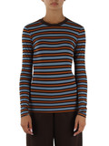 AZURBLAU | Langarmshirt aus Stretch-Viskose