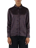 BLU | Camicia stampata in seta stretch
