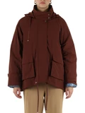 MARRONE | Parka corto svasato 3 in 1
