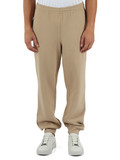 BEIGE | Pantaloni sportivi regular fit in misto cotone piquet