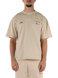 BEIGE | Baumwoll-T-Shirt mit Logodruck