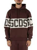 BRAUN | Sweatshirt aus angerauter Baumwolle mit Kapuze und Logo-Schriftzügen