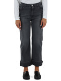 GRIGIO | Pantalone jeans cinque tasche cimosato taglio dritto