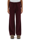 BORDEAUX | Pantalone sportivo gamba larga in cotone felpato