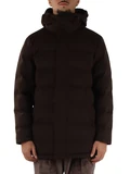 MARRONE | Giaccone HE2440026 Techno Sartorialist in misto lana