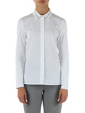 WEISS | Stretch-Popeline- und Jersey-Hemd