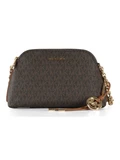 MARRONE | Borsa a tracolla stampa logo FREDDIE Small