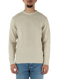 avorio | Maglia girocollo in misto lana Sustainable Lab