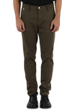 VERDE MILITARE | Pantalone in cotone stretch BENNI Hyperflex regular fit