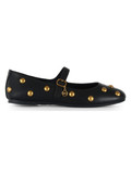 NERO | Ballerine in pelle NELLIE con borchie applicate