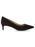 MARRONE | Décolleté in suede ALINA con tacco kitten