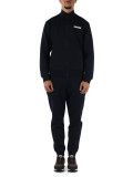 BLU SCURO | Tura sportiva regular fit in cotone felpato