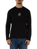 NERO | T-shirt slim fit in cotone con manica lunga