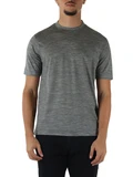 GRIGIO | T-shirt in jersey fiammato di lana