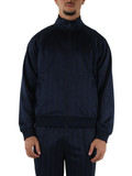 BLU | Felpa regular fit con zip in tessuto acetato