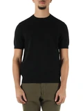 NERO | Maglia Second Skin Viscose Cashmere a maniche corte