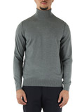 GRIGIO | Maglia collo alto Second Skin Viscose Cashmere