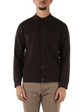 MARRONE | Cardigan Second Skin Tech Merinos Tencel