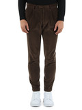 MARRONE | Pantalone in velluto MC-FREDERICK ONEMORESIZE/2741