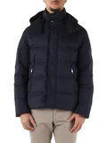 BLU | Piumino trapuntato Typhoon Platinum in lana vergine Loro Piana