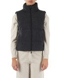 GRIGIO SCURO | Smanicato trapuntato reversibile SINTRE