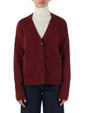 BORDEAUX | Cardigan in lana e yak SAGITTA