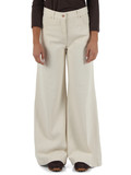 PANNA | Pantalone jeans cinque tasche gamba larga