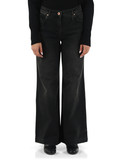 GRIGIO SCURO | Pantalone jeans cinque tasche gamba larga