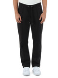 NERO | Pantalone sportivo in misto cotone con placca logo