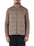 TORTORA | Giubbotto TIDE WOOL con maniche a contrasto