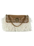 PANNA | Borsa MINI KENSINGTON in suede e pelliccia sintetica