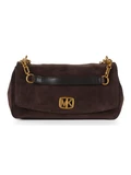 MARRONE | Borsa a spalla in suede BRYANT Small