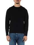 NERO | Maglia girocollo in cotone e cashmere