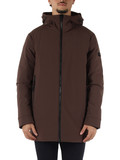 MARRONE | Giacca tre quarti con cappuccio METIDE SRTR GRS 02